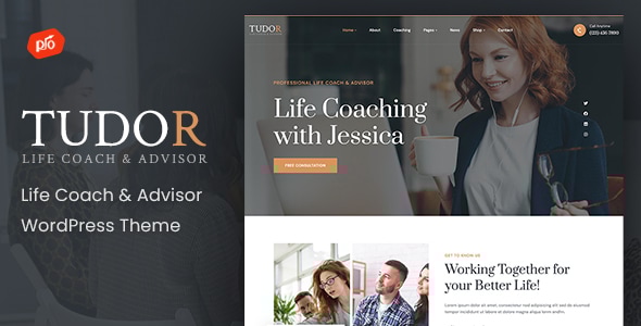 Tudor - Life Coach & Advisor WordPress Theme Logo
